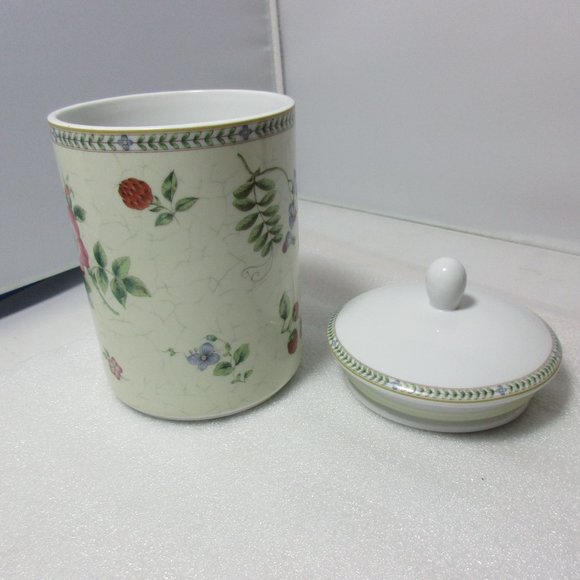 Wedgwood China Floral Design Fleur Canister Jar - Picture 7 of 11